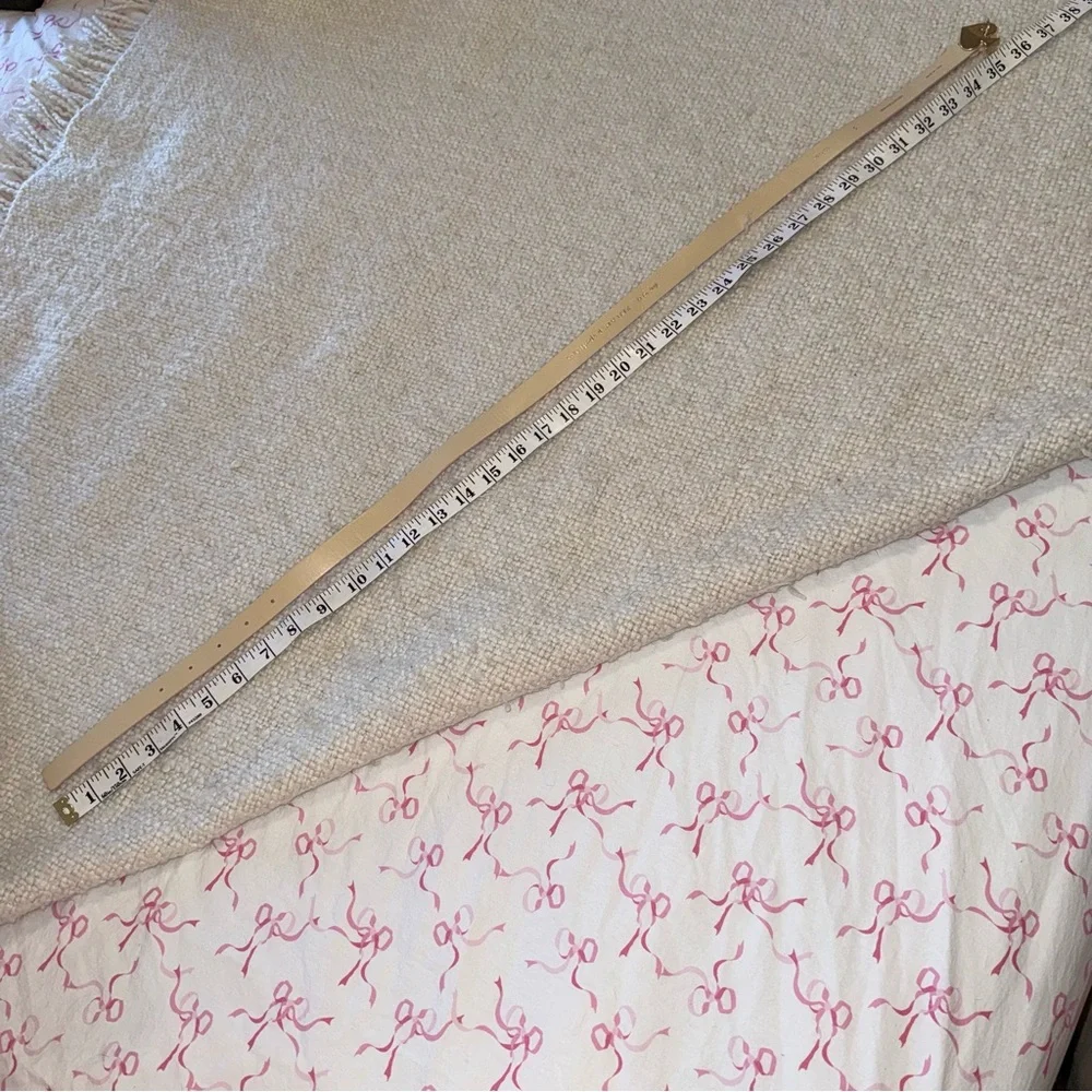 Kate Spade Pink Leather Spade Belt small